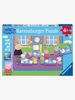 Ravensburger Spil & Puslespil-Puslespil Gurli Gris, 2X24 Brikker