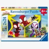 Spil & Puslespil|Ravensburger Spidey and His Amazing Friends Puslespil 2x24 Brikker
