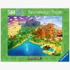 Spil & Puslespil|Ravensburger World of Minecraft Puslespil 500 Brikker