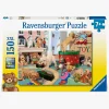 Spil & Puslespil|Ravensburger XXL Puslespil Little Paws Playtime 150 Brikker