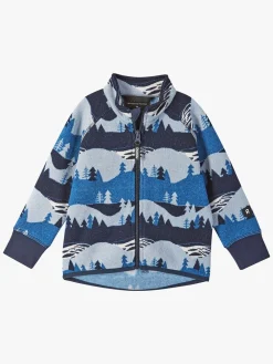 Børn Reima Fleecetøj-Ornament Fleecetrøje, Soft Navy