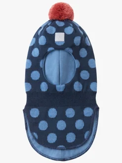 Børn Reima Polkka Elefanthue Uldblanding, Blue Ocean
