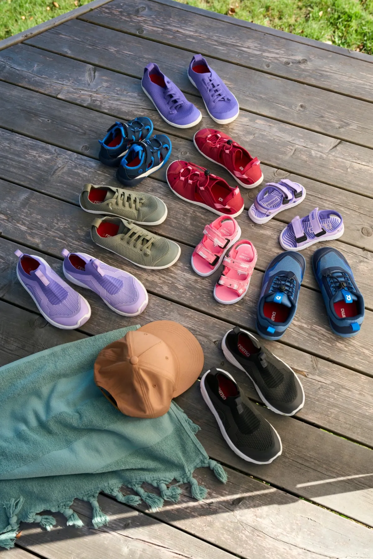 Sandaler & Klipklapper|Reima Valoa Barefoot Sandaler, Greyish Green Grøn