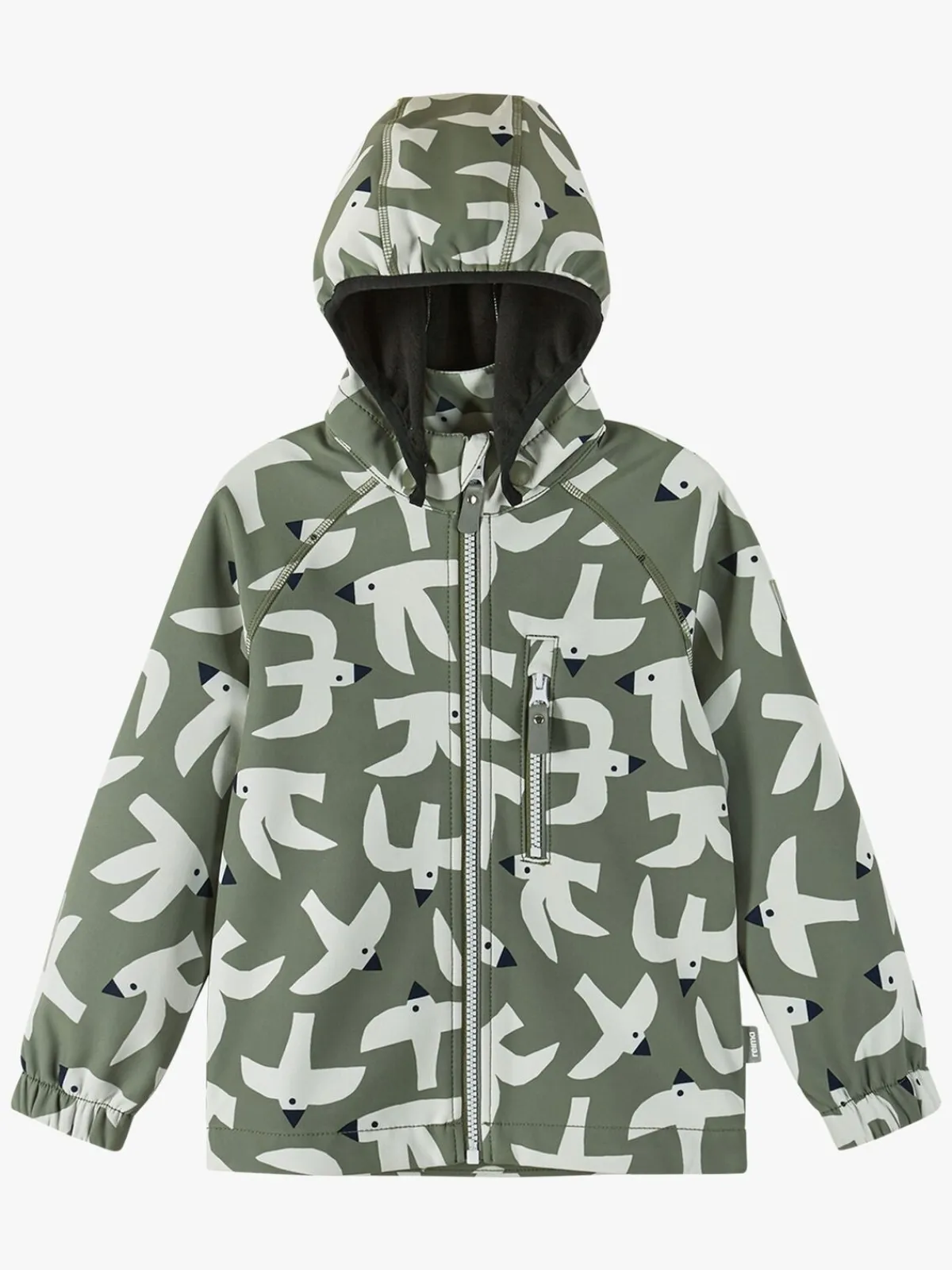 Overtøj|Reima Vantti Softshelljakke, Greyish Green Grøn/Hvid