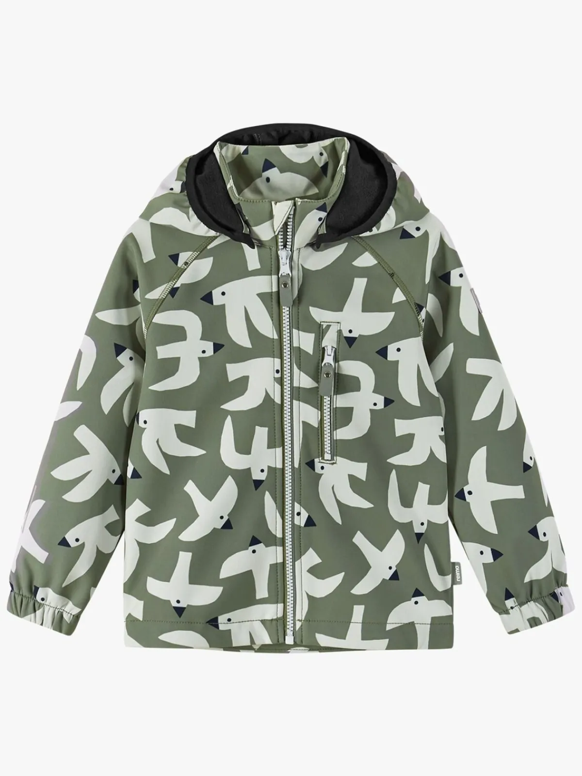 Overtøj|Reima Vantti Softshelljakke, Greyish Green Grøn/Hvid