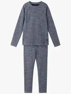 Børn Reima Villoista Skiundertøj, Grey Melange