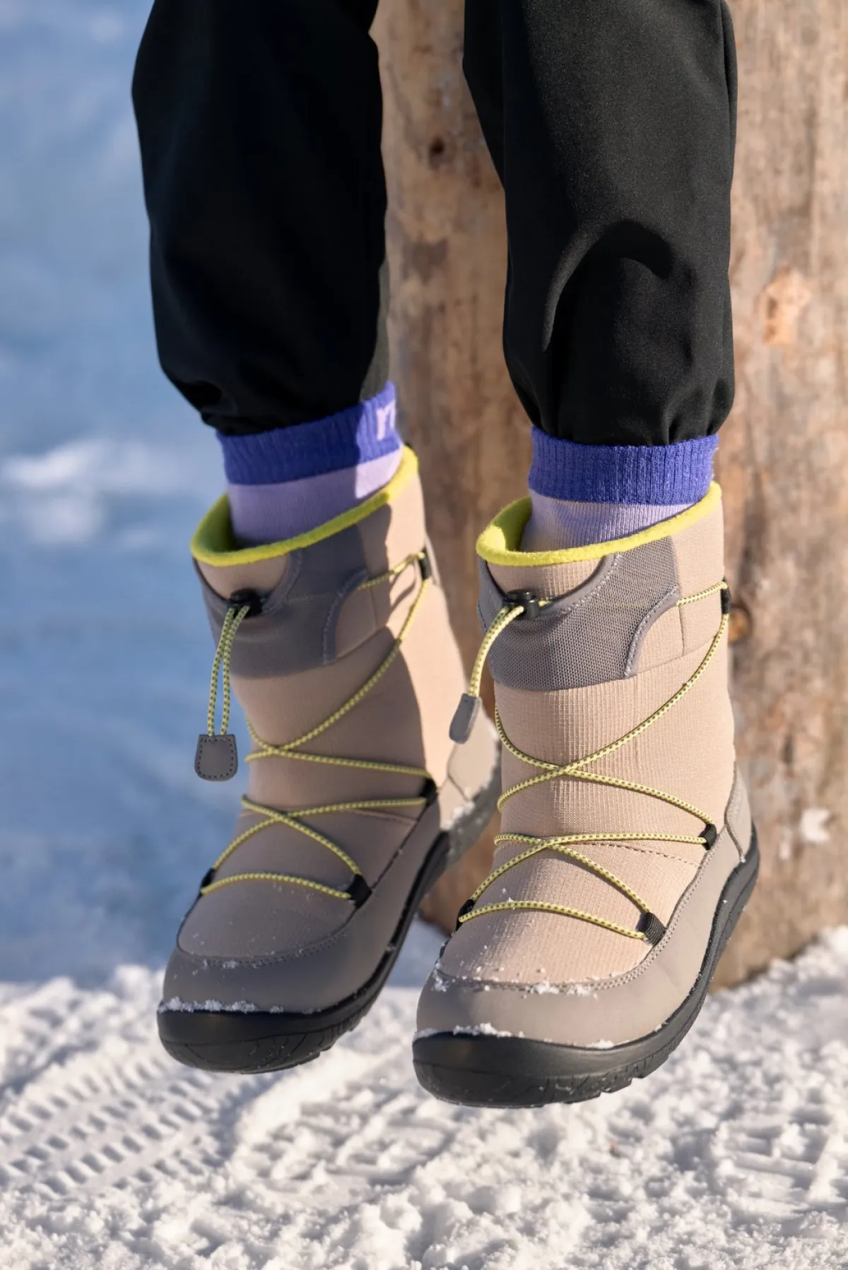 Børn Reima Støvler & Vinterstøvler-tec Ensilumi Barefoot Jr Vinterstøvler, Earthy
