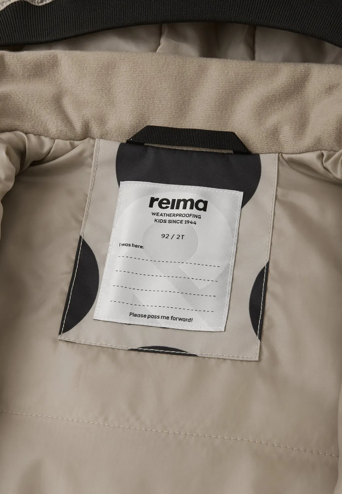 Børn Reima tec Marte Mid Let foret Flyverdragt, Earthy Beige