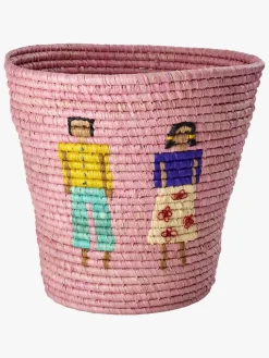 Børn Rice Opbevaringskurv, Pink