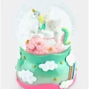 Børn DenGodaFen Interiør-Robetoy Snekugle Unicorn Glitter Wind-up Music 14 cm