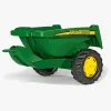 RollyToys Pedal- & Gåbiler-Rolly Toys Kipper II John Deere Vogn, Grøn
