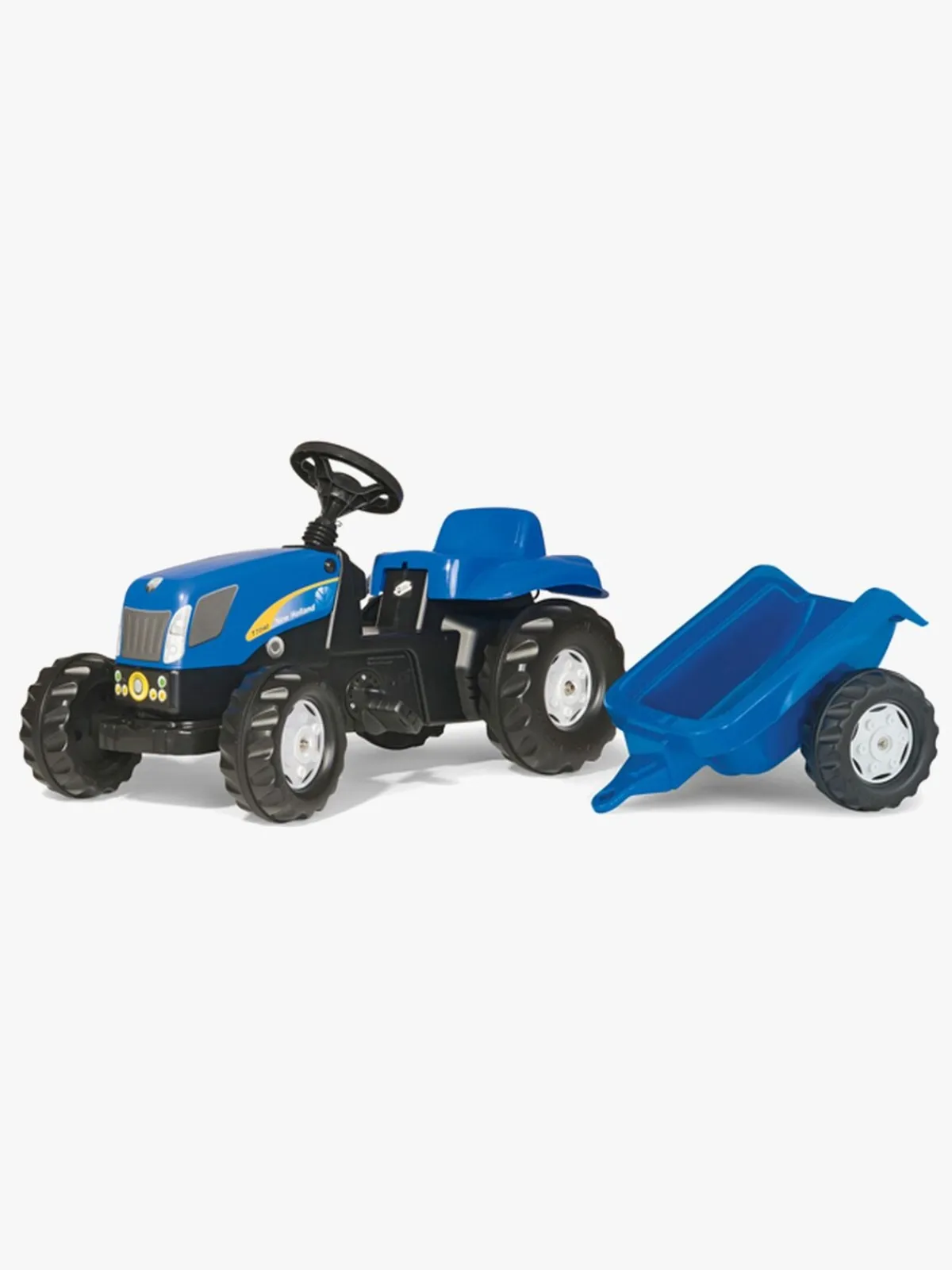 RollyToys Pedal- & Gåbiler-Rolly Toys Traktor med Anhænger Kid NH Blå
