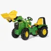 Pedal- & Gåbiler|RollyToys Rolly Toys X-Trac Premium John Deere 8400R Pedaltraktor, Grøn