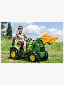 Pedal- & Gåbiler|RollyToys Rolly Toys X-Trac Premium John Deere 8400R Pedaltraktor, Grøn