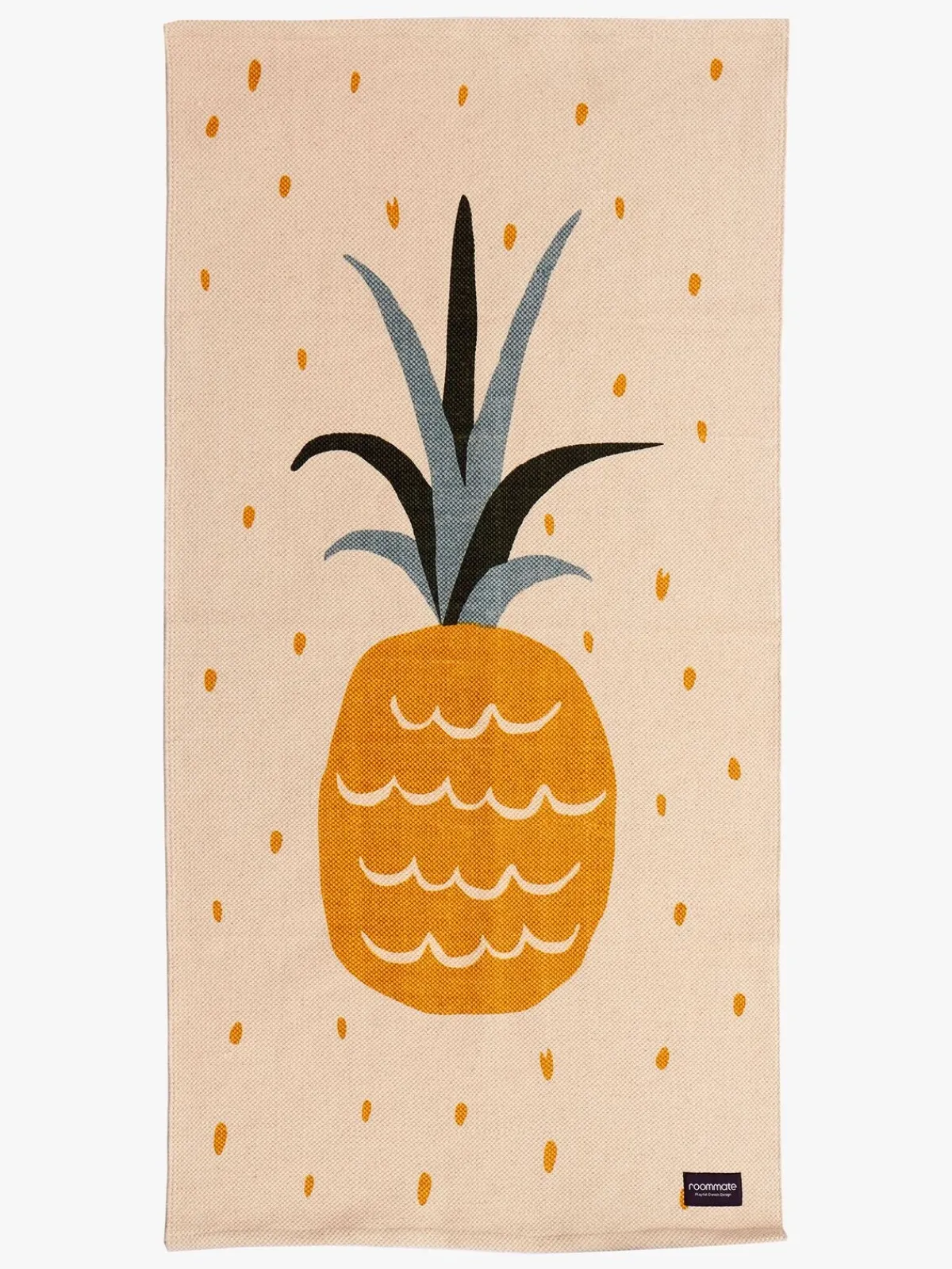 Børn Roommate Gulvtæpper-Gulvtæppe Ananas 70x140, Nature/Ochre