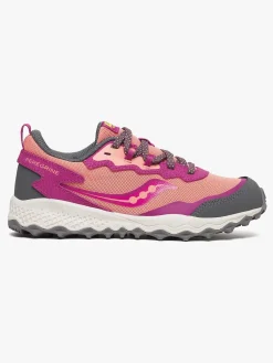 Børn Saucony Sneakers-Peregrine Kids Shield Træningssko, Berry/Coral