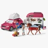 Schleich Legetøjsfigurer-42535 Eventyr m. bil og hestetrailer