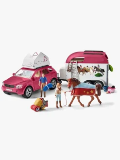 Schleich Legetøjsfigurer-42535 Eventyr m. bil og hestetrailer