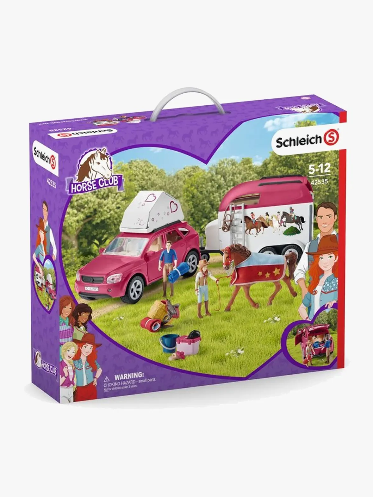 Schleich Legetøjsfigurer-42535 Eventyr m. bil og hestetrailer