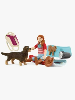 Schleich Legetøjsfigurer-42748 Pocket Set Legesæt Overnatning med Hannah