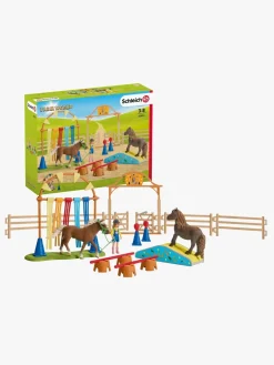 Legetøjsfigurer|Schleich Legesæt Ponyagilitytræning