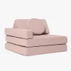 Børn Shappy Børnemøbler-Play Bygbar Lænestol 80x80 cm, Soft Pink