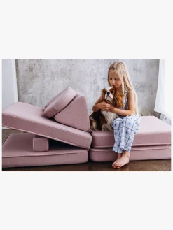 Børnemøbler|Shappy Play Bygbar Sofa 160x80 cm, Soft Pink