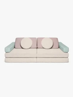 Børn Shappy Play Bygbar Sofa 160x80 cm Kraftig Fløjl, Lollipop