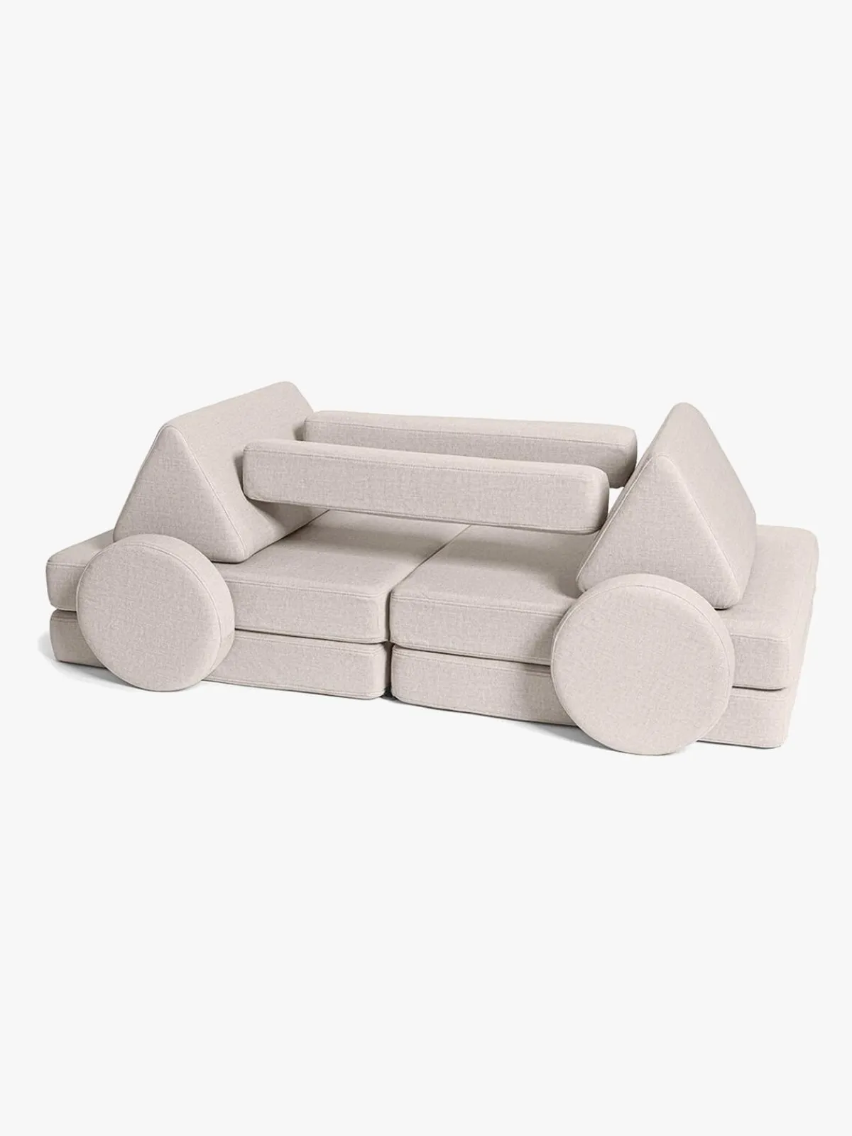 Børn Shappy Play Bygbar Sofa 160x80 cm, Soft Beige