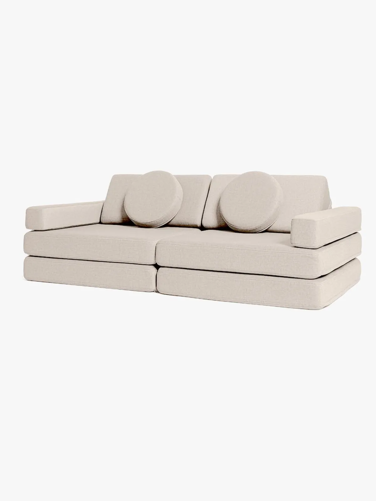 Børn Shappy Play Bygbar Sofa 160x80 cm, Soft Beige