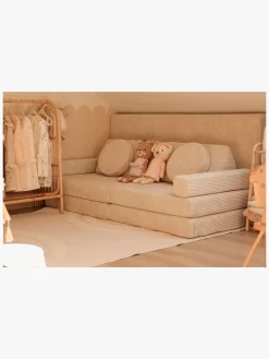 Børn Shappy Play Bygbar Sofa 160x80 cm Kraftig Fløjl, Vanilla