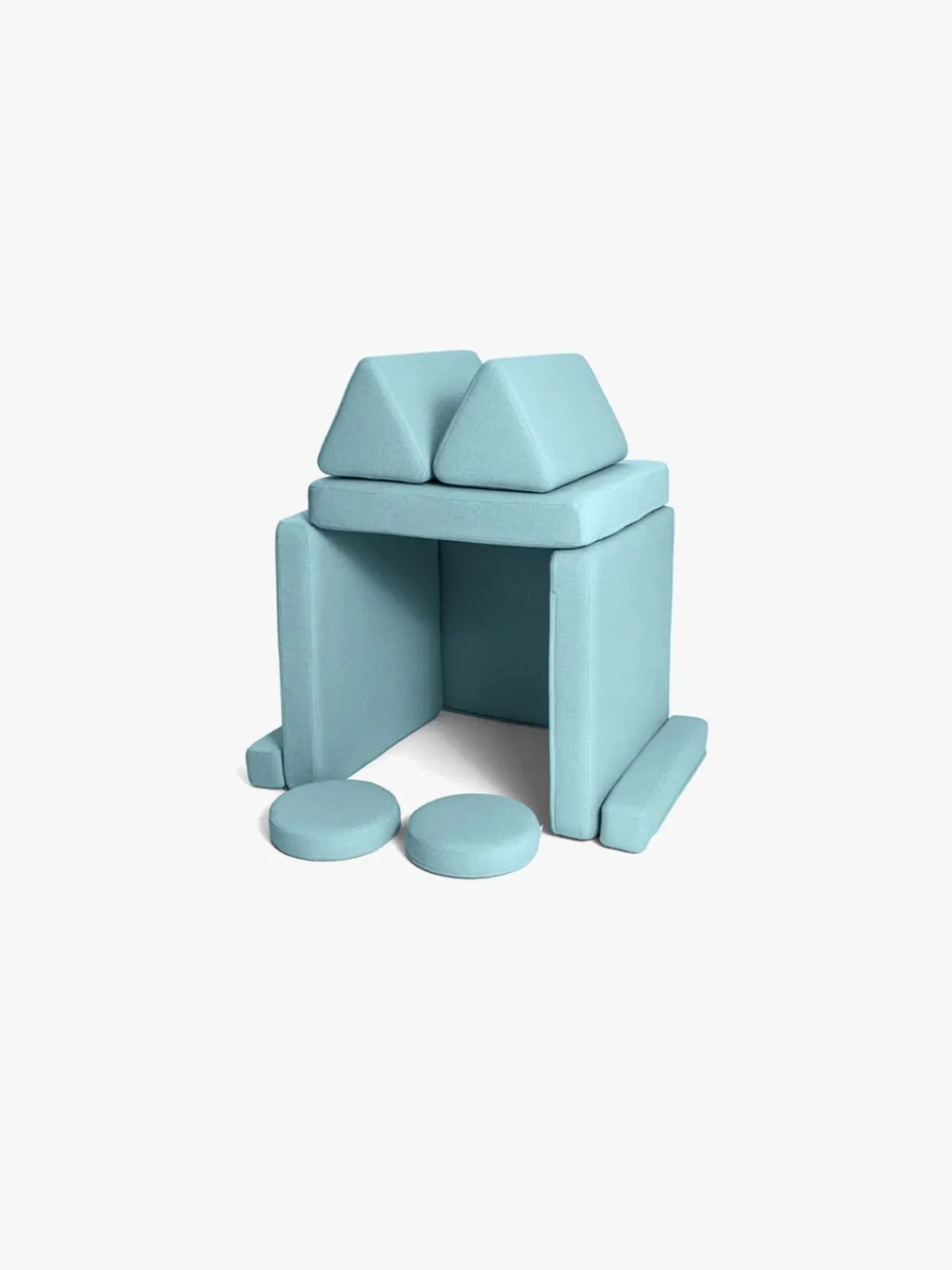 Børnemøbler|Shappy Play Bygbar Sofa 160x80 cm, Sky Blue