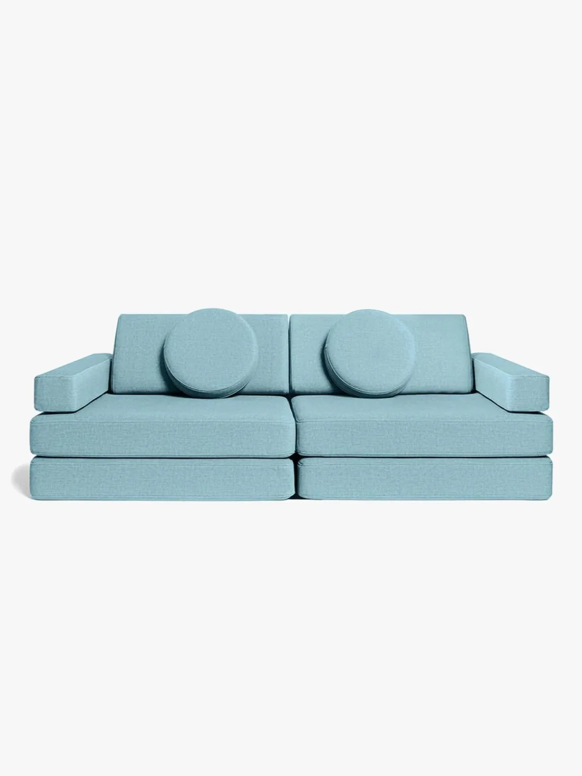 Børnemøbler|Shappy Play Bygbar Sofa 160x80 cm, Sky Blue