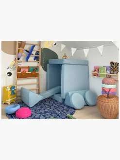 Børnemøbler|Shappy Play Bygbar Sofa 160x80 cm, Sky Blue