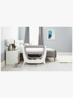 Børn Shnuggle Air Bedside Crib, Dove Grey