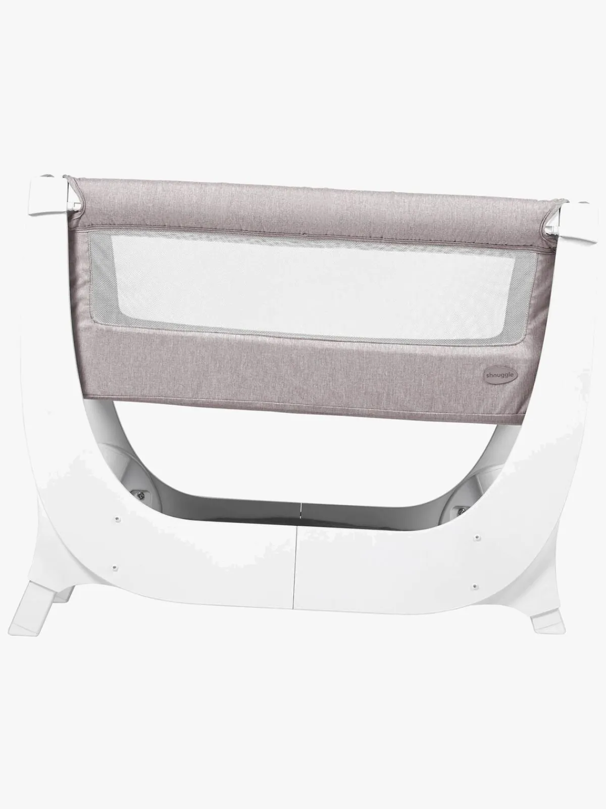 Børn Shnuggle Børnesenge & Tilbehør-Air Bedside Crib, Stone Grey