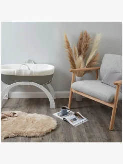 Børn Shnuggle Dreami Moseskurv Sleep System, Slate Grey