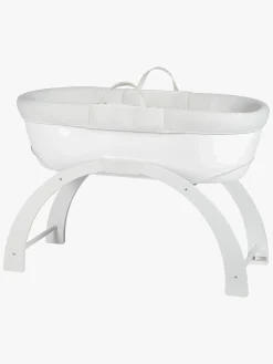 Børnesenge & Tilbehør|Shnuggle Dreami Moseskurv Sleep System, Hvid