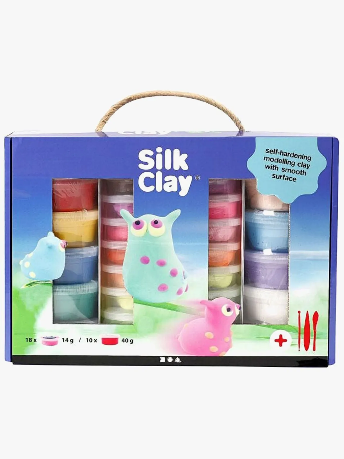 SilkClay Kreativt Legetøj-Silk Clay Gaveæske Blandede Farver