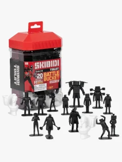 SKIBIDI TOILET Legetøjsfigurer-Battle Bucket Figursæt Series 1, 20 Stk.