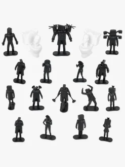 SKIBIDI TOILET Legetøjsfigurer-Battle Bucket Figursæt Series 1, 20 Stk.