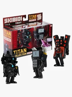 Legetøjsfigurer|SKIBIDI TOILET Titan Collection Figursæt Series 1, 3-pak