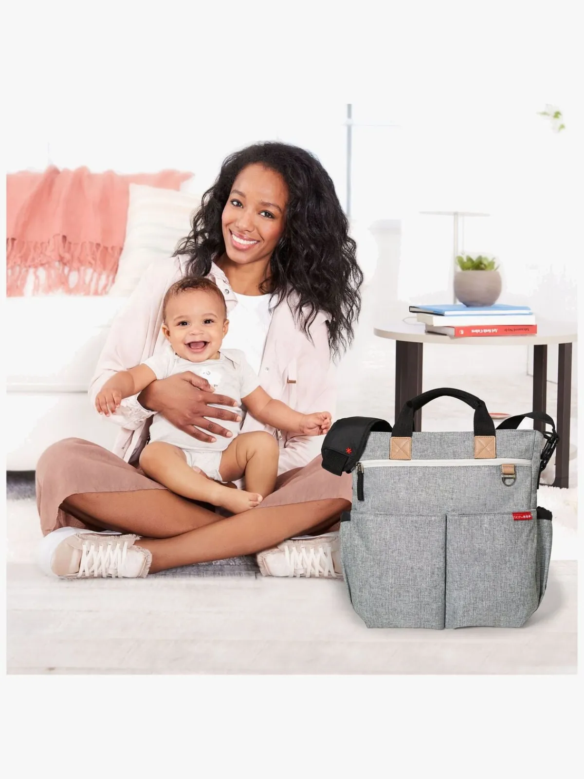 SkipHop Skip Hop Duo Signature Pusletaske, Grey Melange
