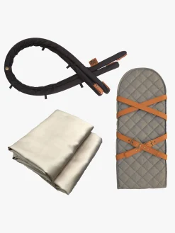Køreposer|Sleepbag Tilbehørspakke Mini, Grey Mélange/Brown Grå