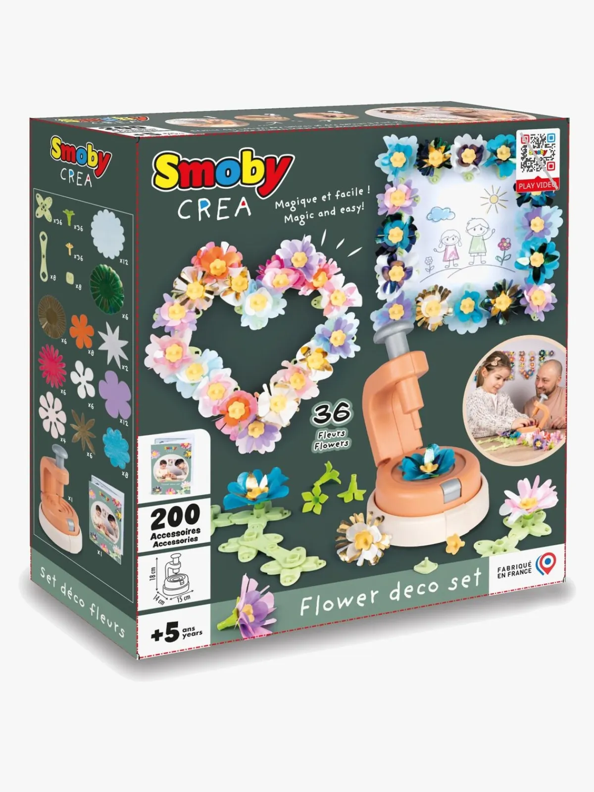 Kreativt Legetøj|Smoby Crea Deco Blomster Kreasæt