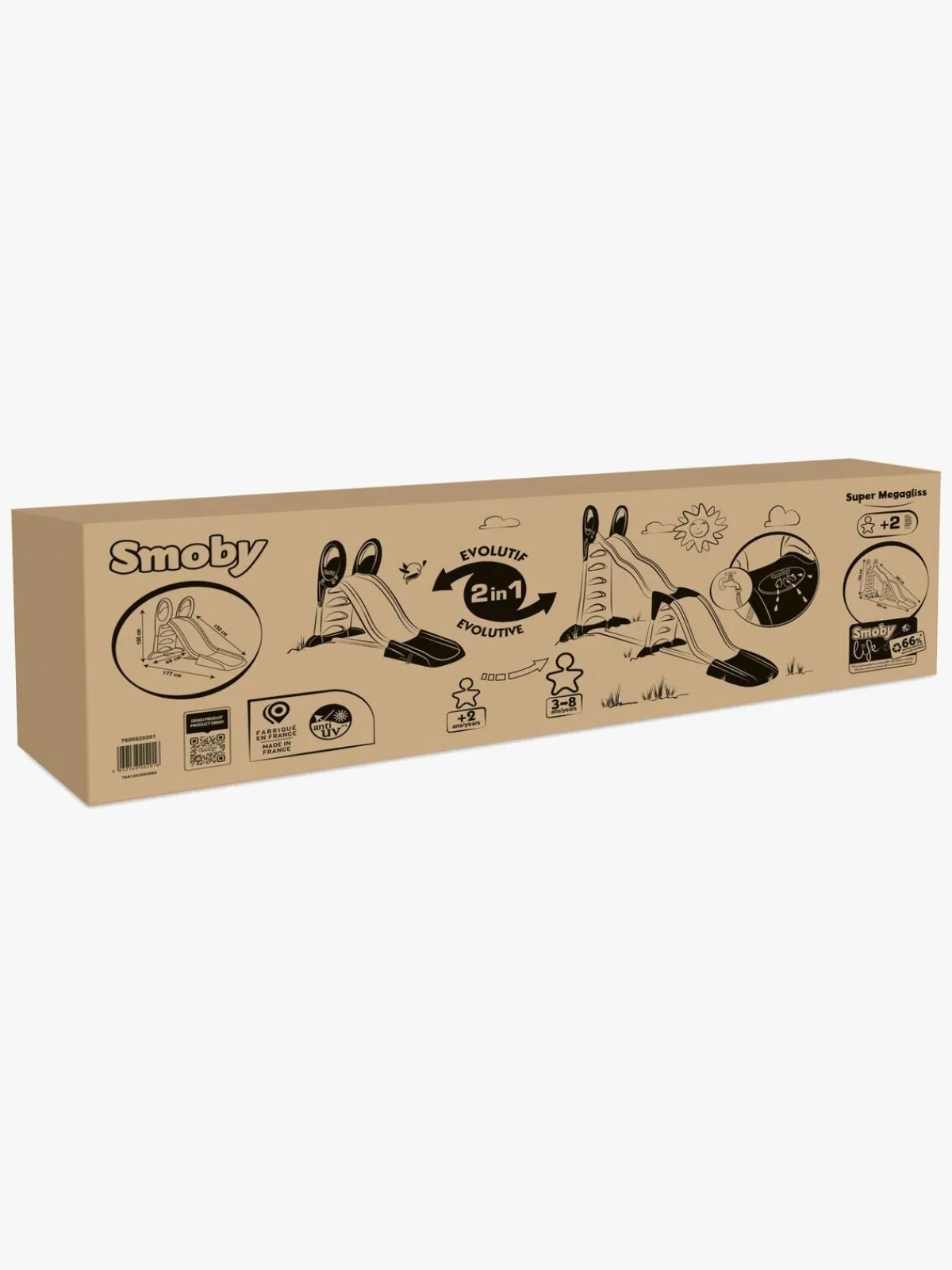 Smoby Udeleg-Life Megagliss Rutsjebane, Grøn