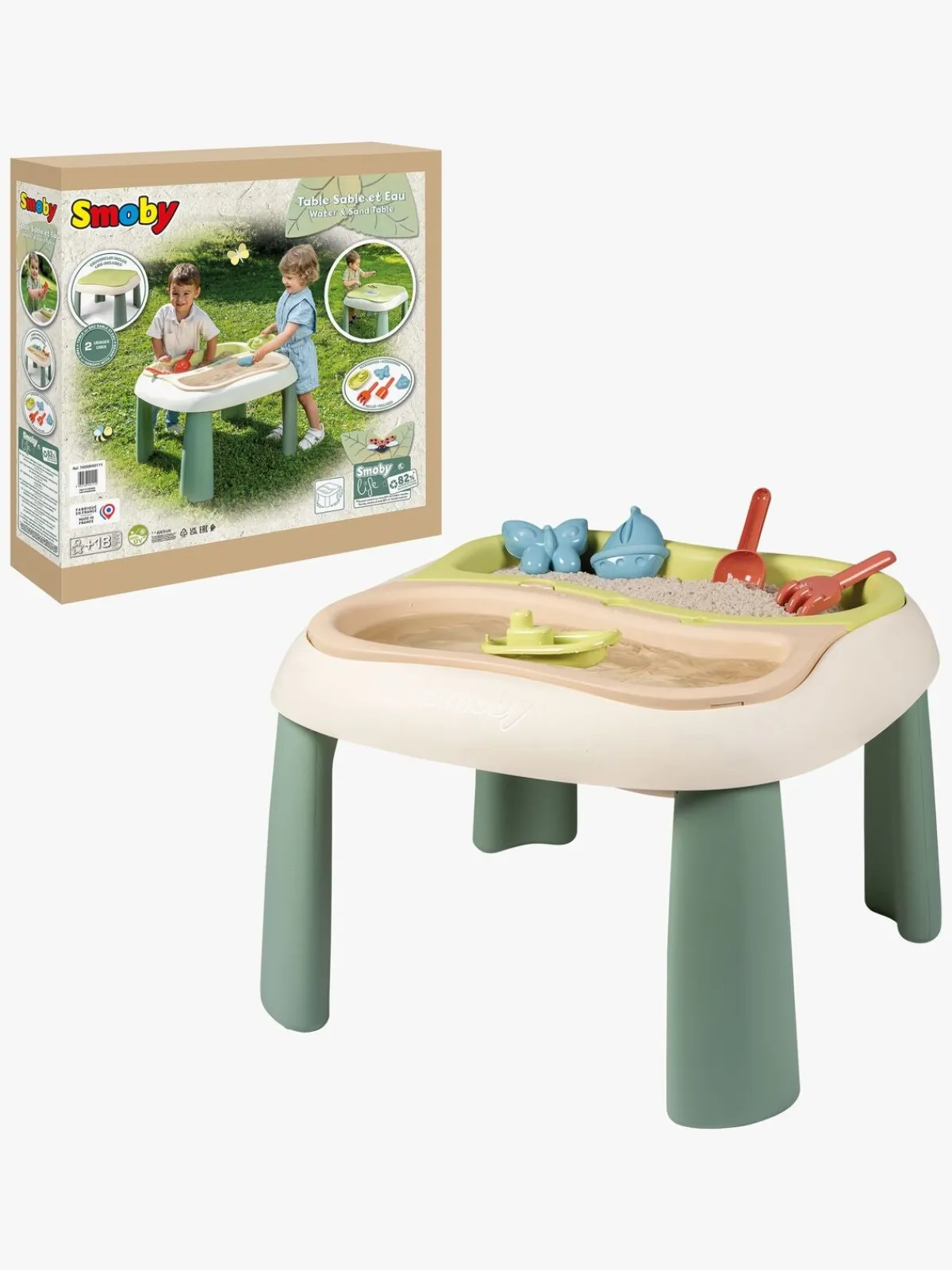 Togbaner & Legeborde|Smoby Life Sand & Water Legebord