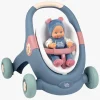 Børn Smoby Legetøj Til Børn På 0-10 År|Babylegetøj-Little 3-i-1 Gåvogn med Dukke