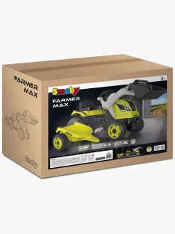 Pedal- & Gåbiler|Smoby  Maks Farmer Traktor + Trailer