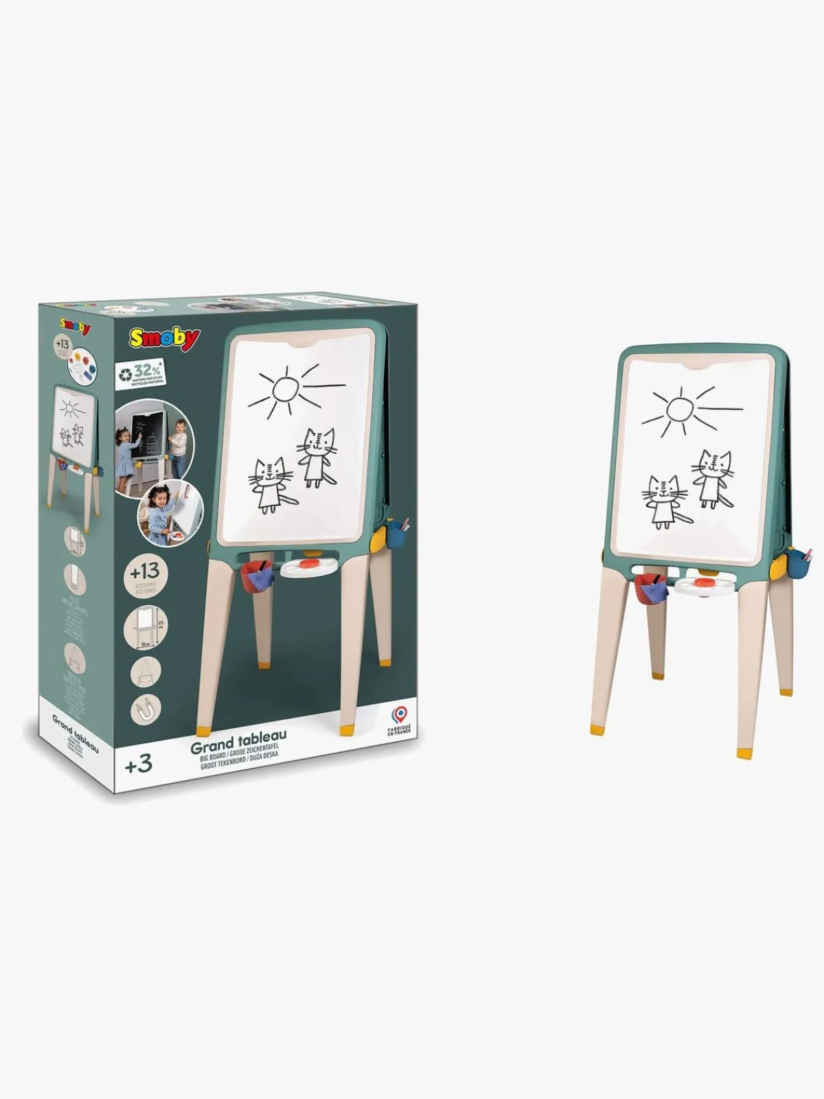 Kreativt Legetøj|Smoby Staffeli Ultimate 2-i-1